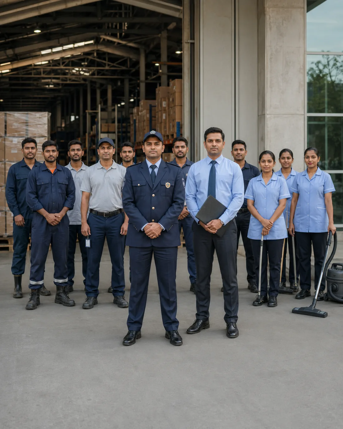 Senior Security guards and staff